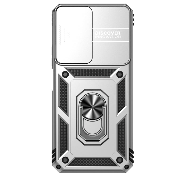 SLIDING ARMOR Tvrdený kryt pre Honor X7 - sivý