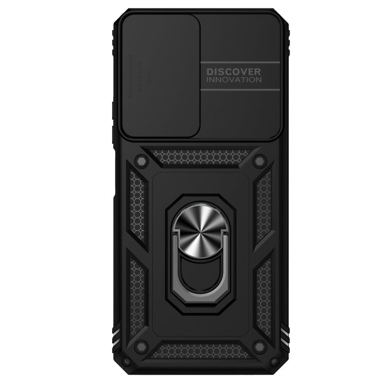 SLIDING ARMOR Tvrdený kryt pre Honor X7 - čierny