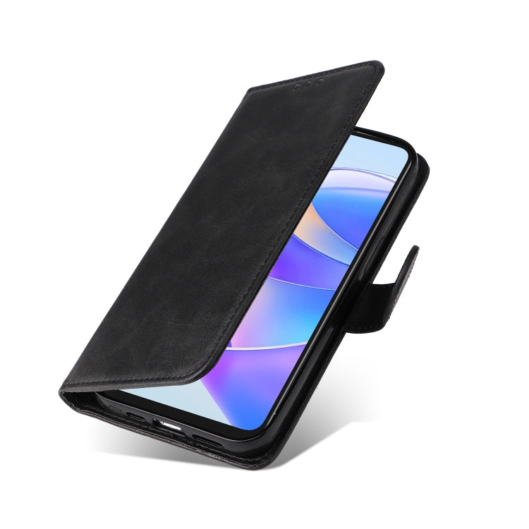 SOLID Knižkové puzdro pre Honor X7a - čierne