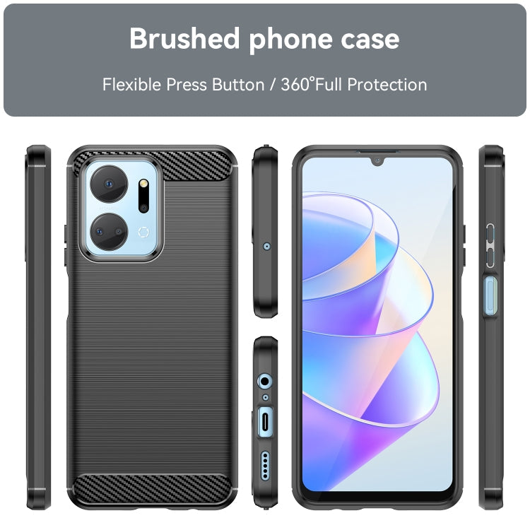 CARBON Zadný obal pre Honor X7a - čierny
