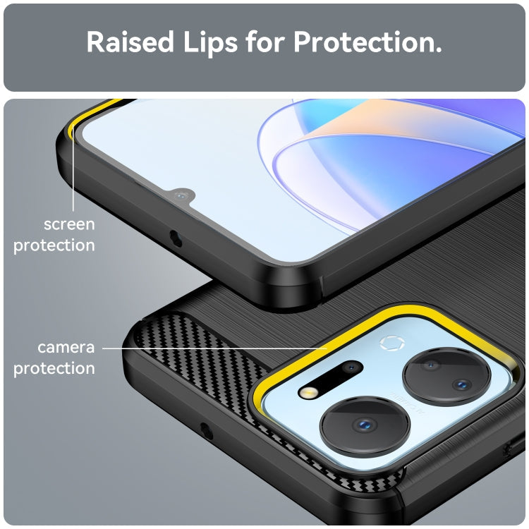 CARBON Zadný obal pre Honor X7a - čierny