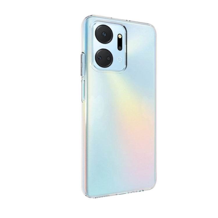 TRANSPARENTNÝ Silikónový obal pre Honor X7a - priesvitný