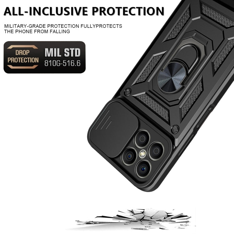 SLIDING ARMOR Tvrdený kryt pre Honor X8 - sivý