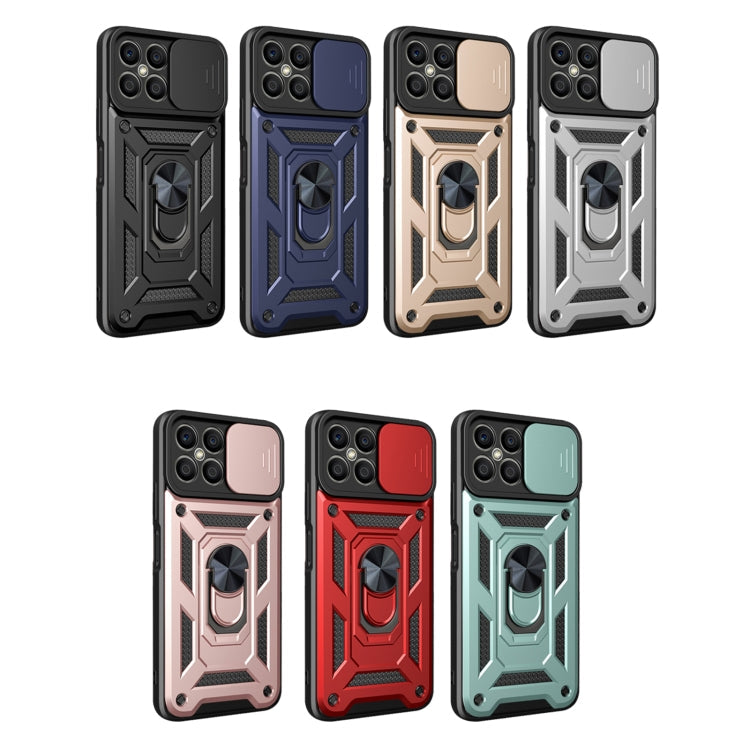 SLIDING ARMOR Tvrdený kryt pre Honor X8 - čierny