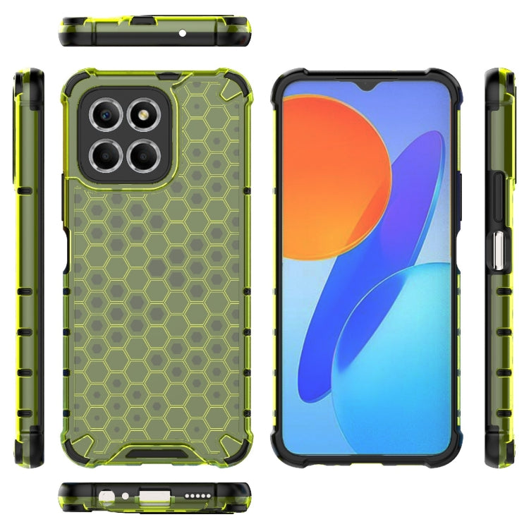 HONEYCOMB Tvrdený kryt pre Honor X6 / X8 5G - zelený