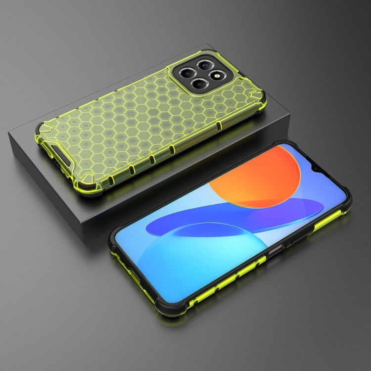 HONEYCOMB Tvrdený kryt pre Honor X6 / X8 5G - zelený