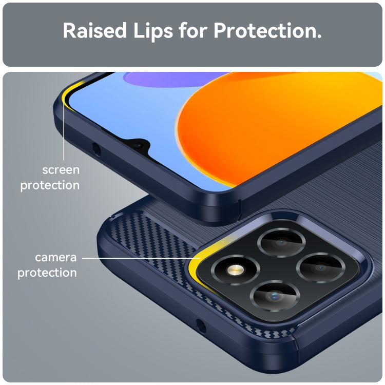 CARBON Zadný obal pre Honor X6 / X8 5G - modrý