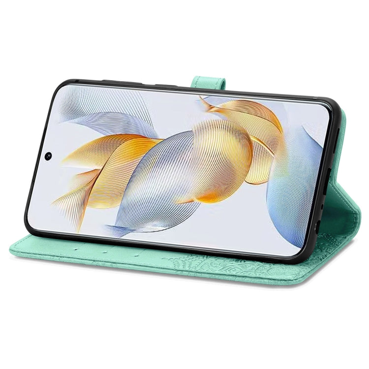 MANDALA Knižkové puzdro pre Honor 90 5G - zelené