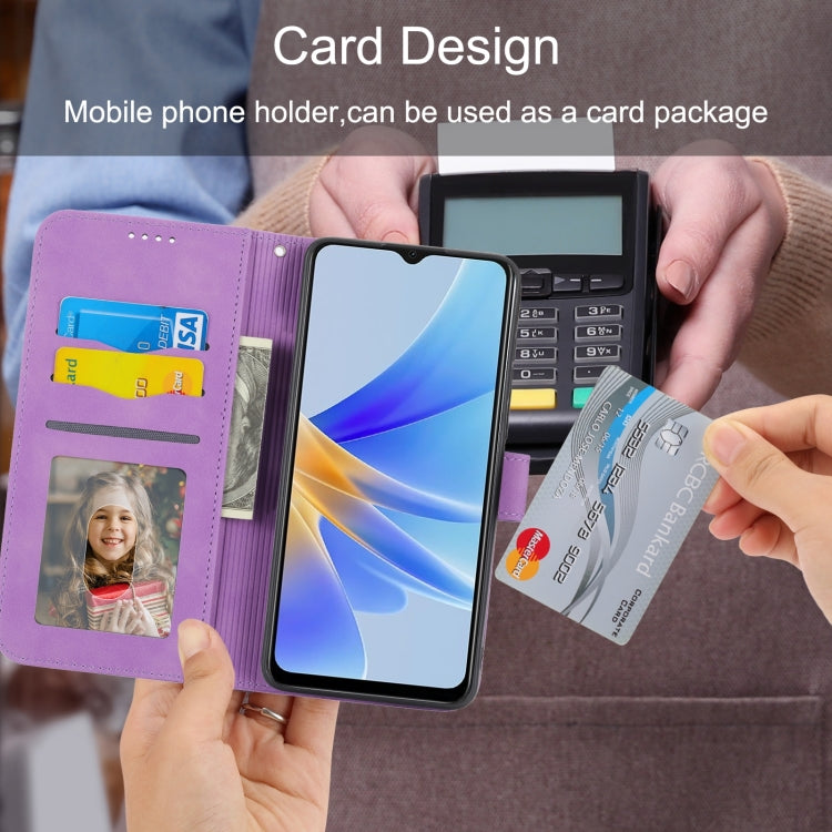 DIERFENG Knižkové puzdro pre Honor 90 5G - fialové