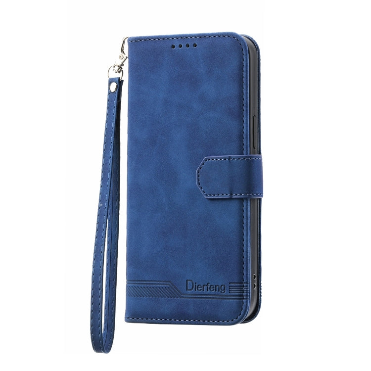 DIERFENG Knižkové puzdro pre Honor 90 5G - modré