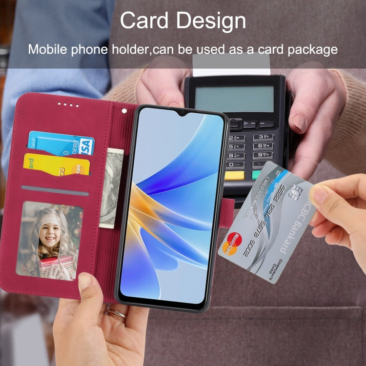 DIERFENG Knižkové puzdro pre Honor 90 5G - červené
