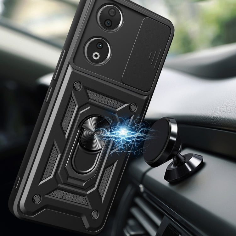 SLIDING ARMOR Tvrdený kryt pre Honor 90 5G - sivý