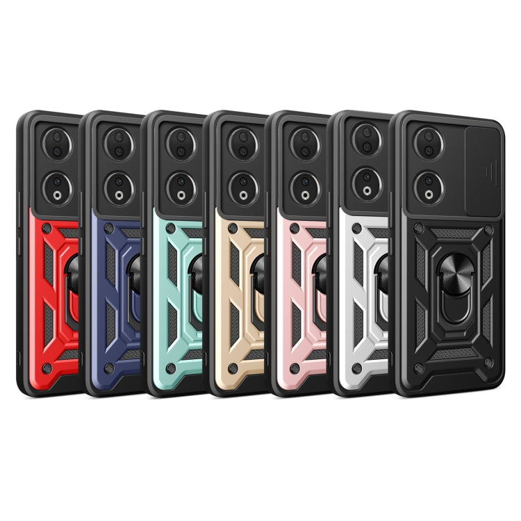 SLIDING ARMOR Tvrdený kryt pre Honor 90 5G - zlatý