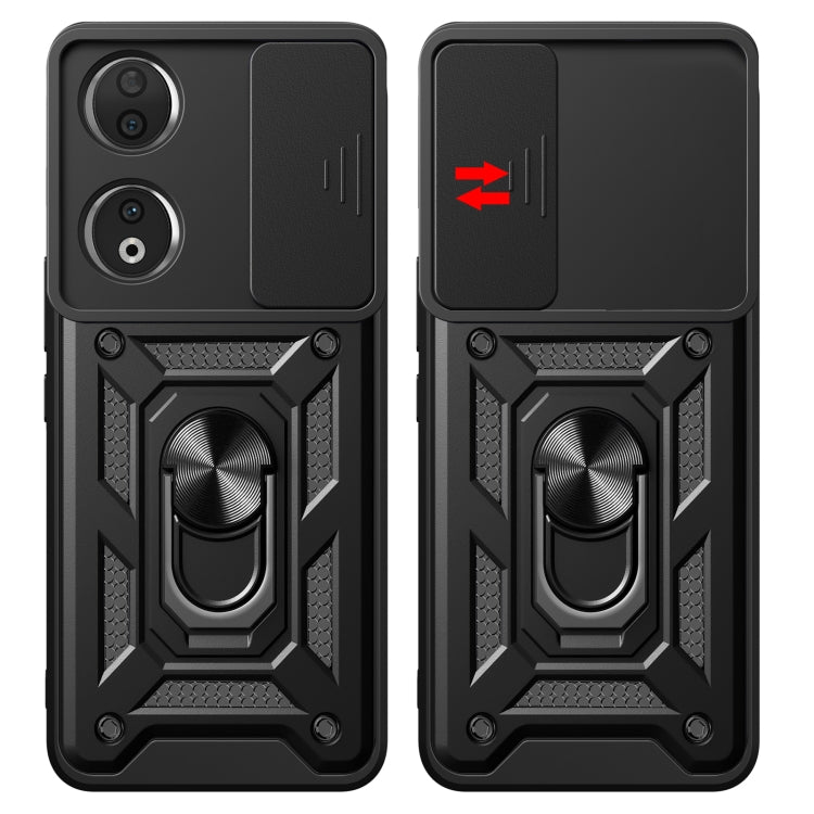 SLIDING ARMOR Tvrdený kryt pre Honor 90 5G - modrý