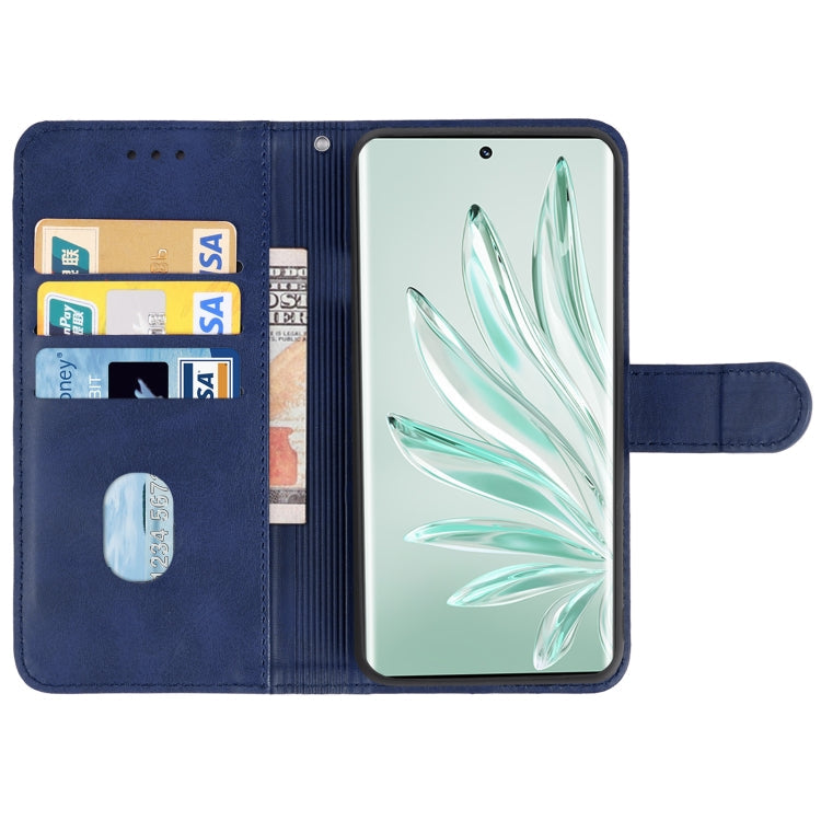SOLID Knižkové puzdro pre Honor 70 - modré