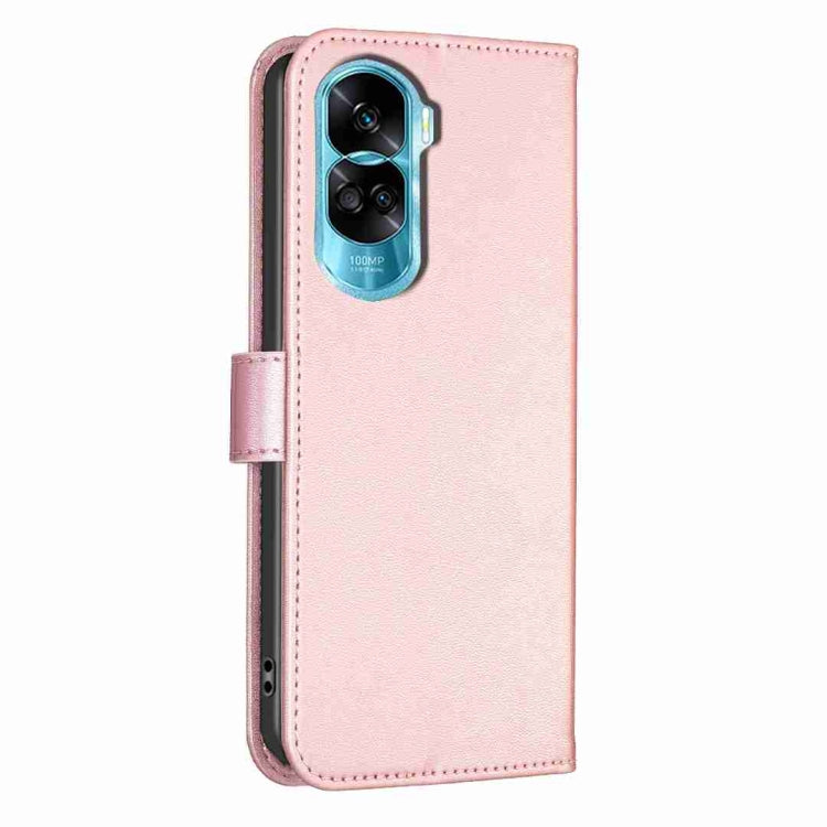 LEAF Knižkové puzdro pre Honor 90 Lite 5G - ružové