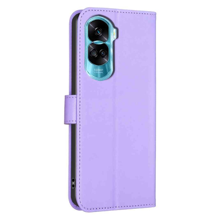 LEAF Knižkové puzdro pre Honor 90 Lite 5G - fialové