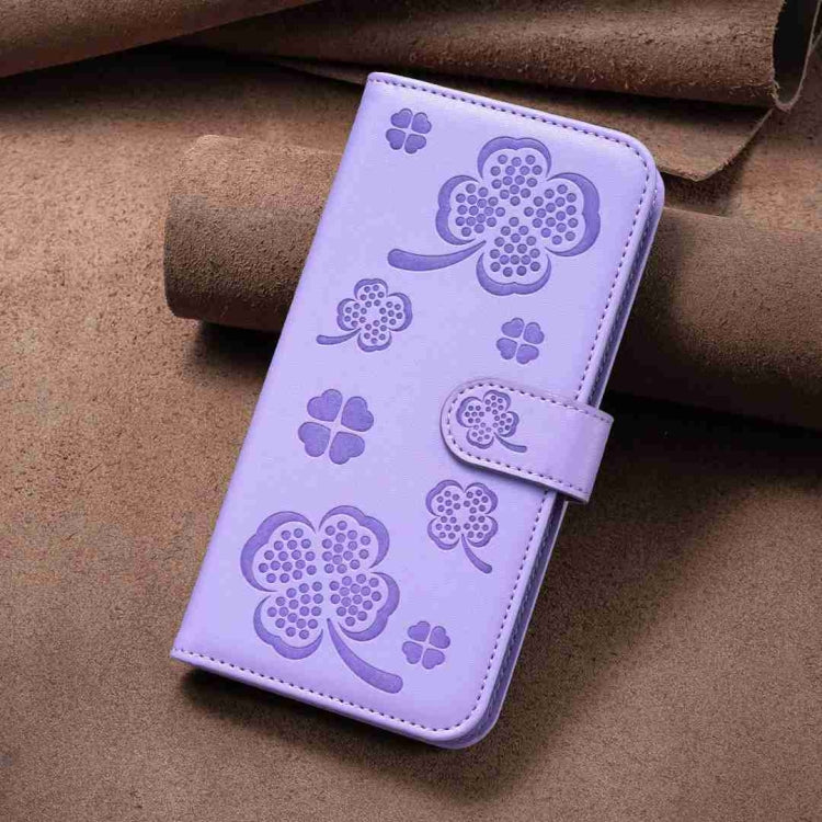 LEAF Knižkové puzdro pre Honor 90 Lite 5G - fialové
