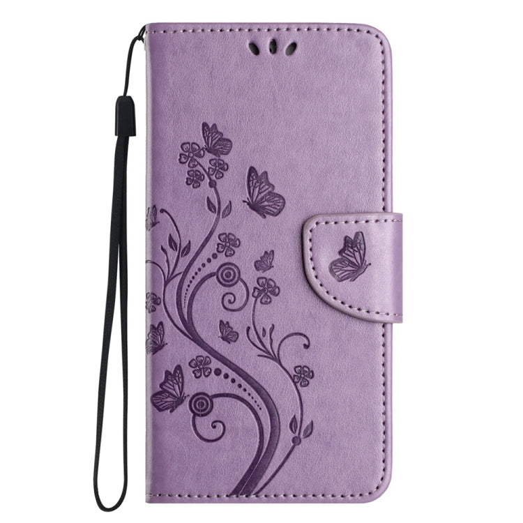 BUTTERFLY Knižkové puzdro pre Honor 90 Lite 5G - fialové