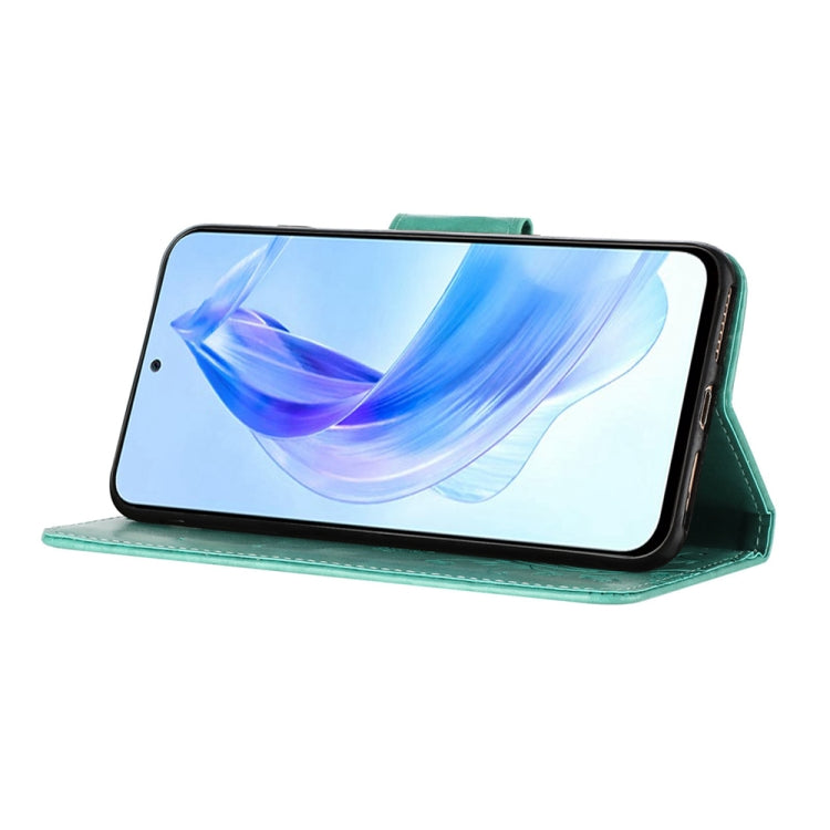 BUTTERFLY Knižkové puzdro pre Honor 90 Lite 5G - zelené