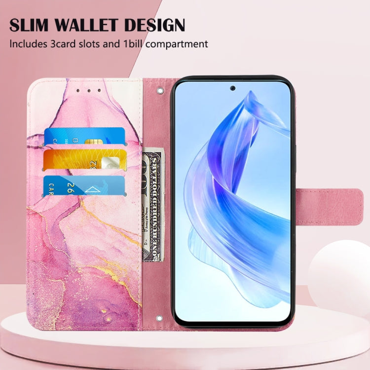 MARBLE Knižkové puzdro pre Honor 90 Lite 5G - ružové