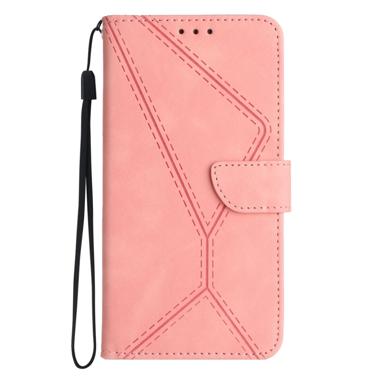 STITCHING Knižkové puzdro pre Honor 90 Lite 5G - ružové