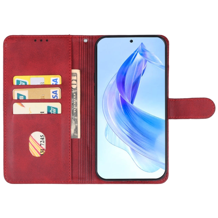 SOLID Knižkové puzdro pre Honor 90 Lite 5G - červené