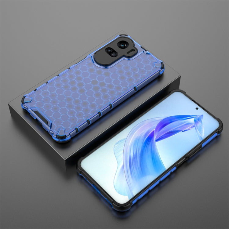 HONEYCOMB Tvrdený kryt pre Honor 90 Lite 5G - modrý