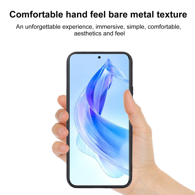 MATT Silikónový obal pre Honor 90 Lite 5G - čierny