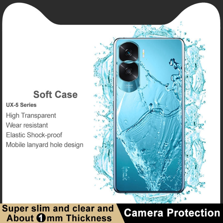 TRANSPARENTNÝ Silikónový obal pre Honor 90 Lite 5G - priesvitný