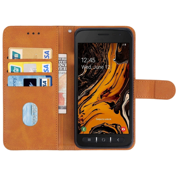 SOLID Knižkové puzdro pre Samsung Galaxy Xcover 4 / 4s - hnedé