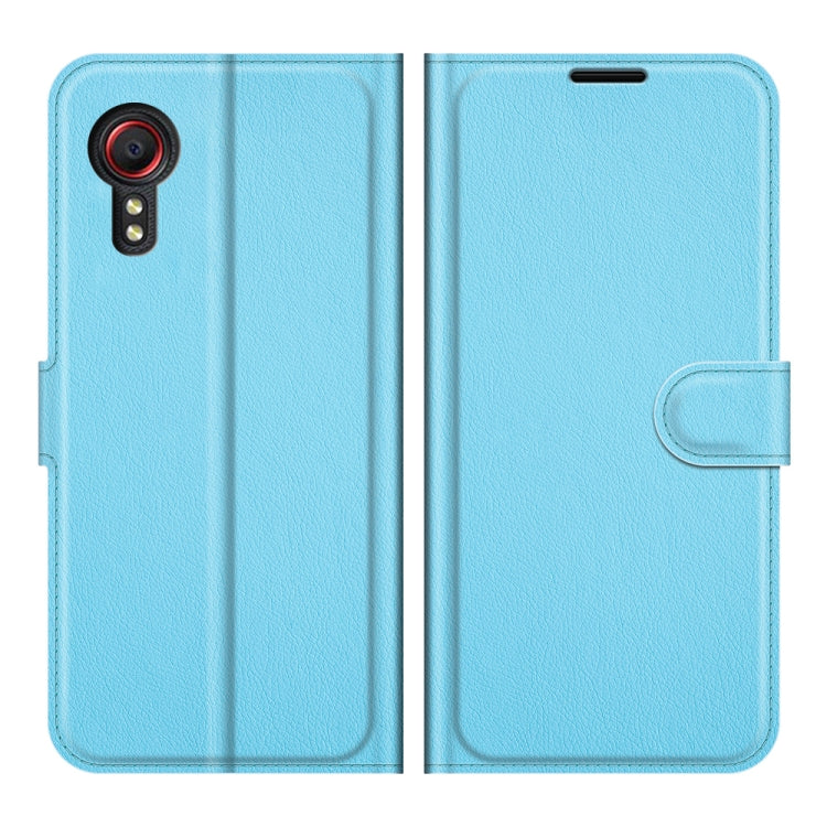 LITCHI Knižkové puzdro pre Samsung Galaxy Xcover 5 - modré