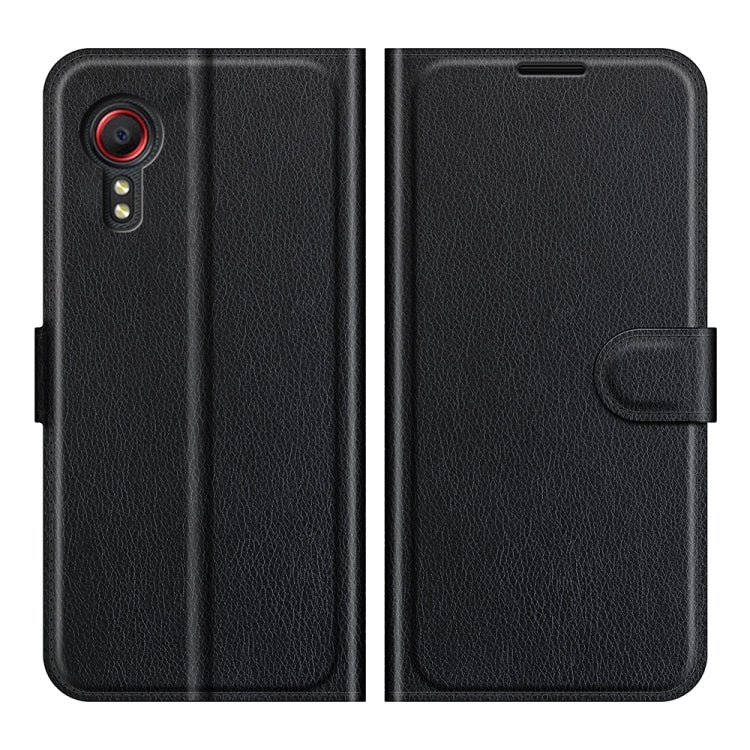 LITCHI Knižkové puzdro pre Samsung Galaxy Xcover 5 - čierne