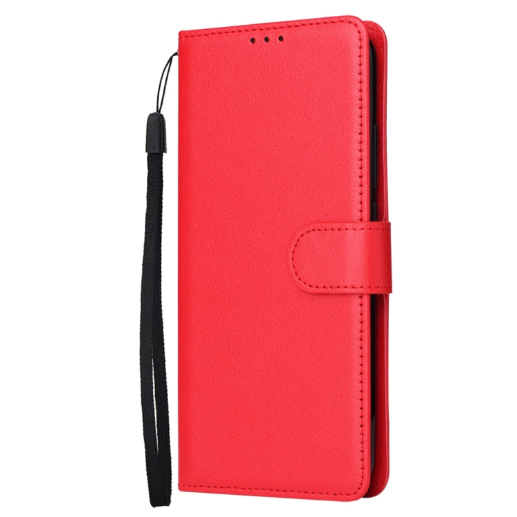 SOLID Knižkové puzdro pre Xiaomi Redmi 10C - červené