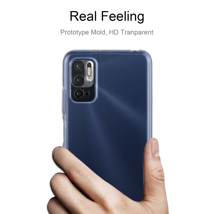 TRANSPARENTNÝ Silikónový obal pre Xiaomi Redmi Note 10 5G - priesvitný