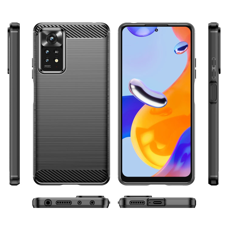 CARBON Zadný obal pre Xiaomi Redmi Note 11 Pro 5G / Note 11 Pro - čierny