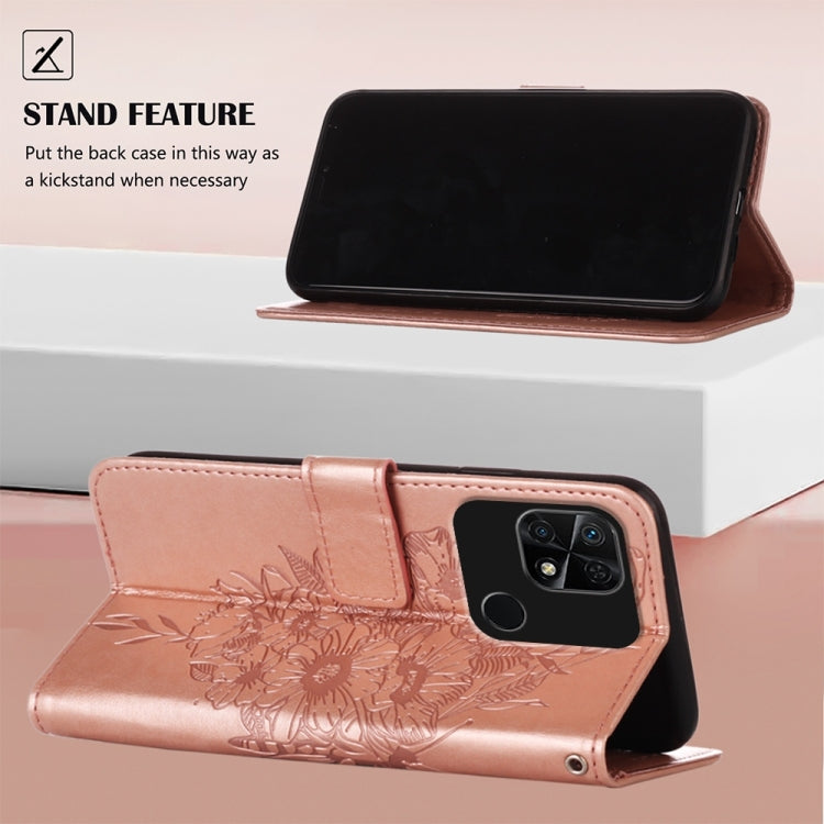 BUTTERFLY Knižkové puzdro pre Xiaomi Redmi 10C - ružové