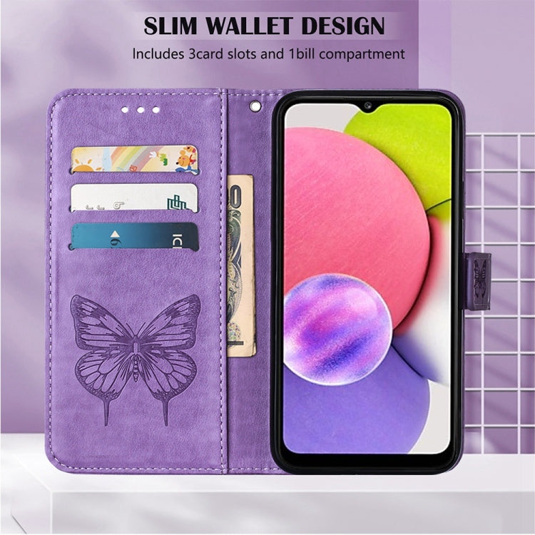 BUTTERFLY Knižkové puzdro pre Xiaomi Redmi 10C - fialové