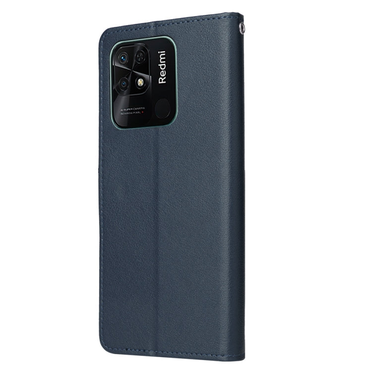 SOLID Knižkové puzdro pre Xiaomi Redmi 10C - modré