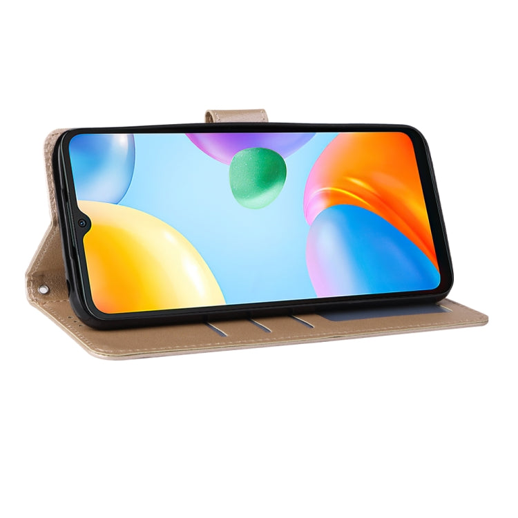SOLID Knižkové puzdro pre Xiaomi Redmi 10C - zlaté