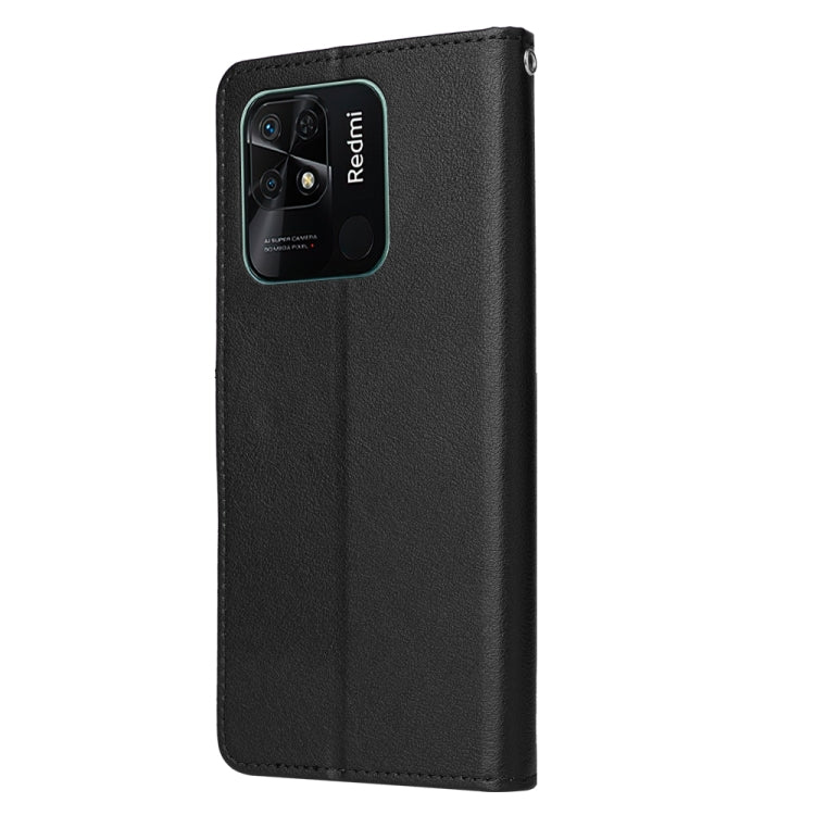 SOLID Knižkové puzdro pre Xiaomi Redmi 10C - čierne