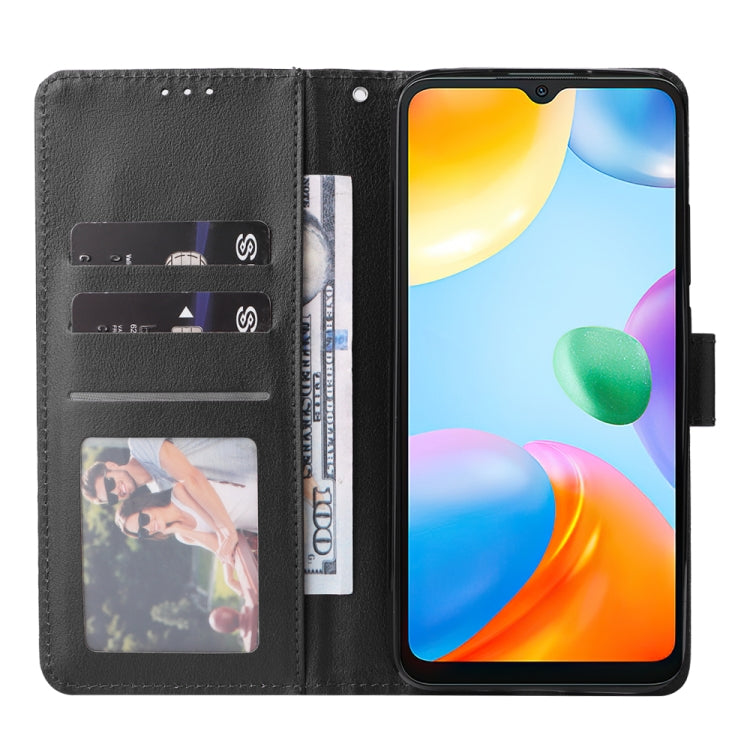 SOLID Knižkové puzdro pre Xiaomi Redmi 10C - čierne