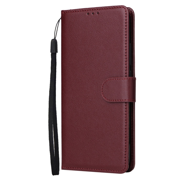 SOLID Knižkové puzdro pre Xiaomi Redmi 10C - bordové