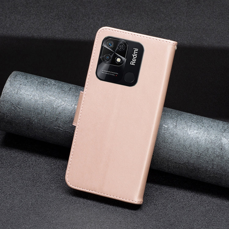 LEAF Knižkové puzdro pre Xiaomi Redmi 10C - ružové