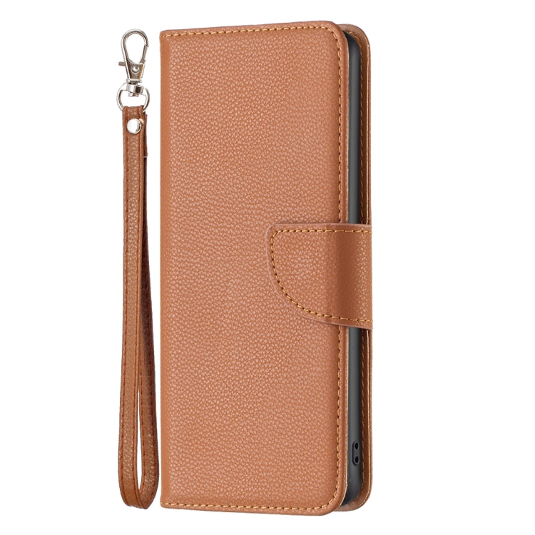 LAMBSKIN Knižkové puzdro pre Xiaomi Redmi 10C - hnedé