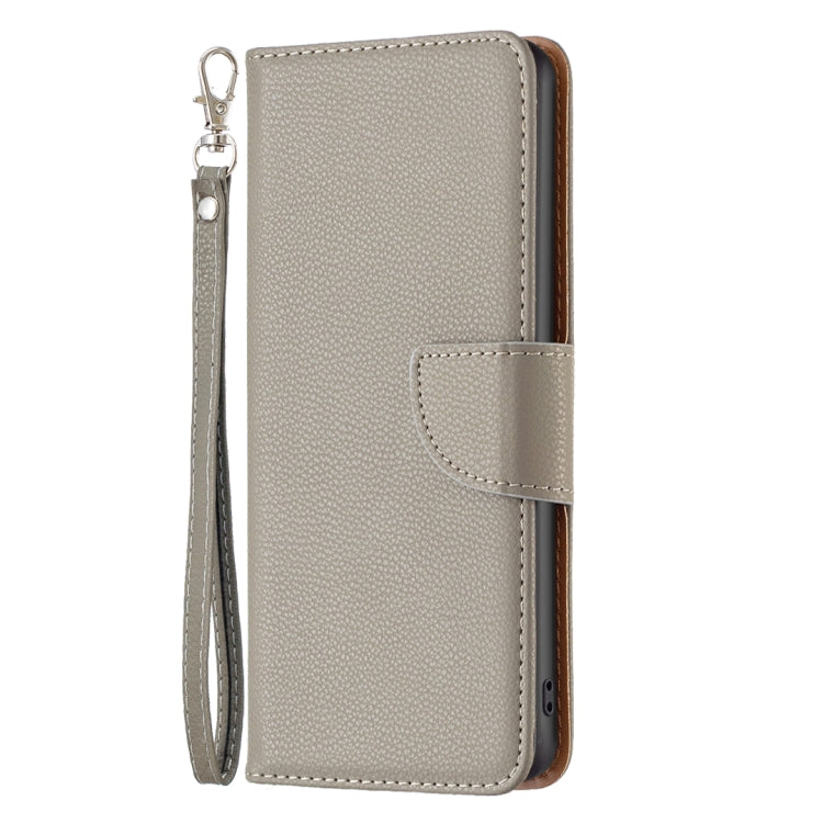 LAMBSKIN Knižkové puzdro pre Xiaomi Redmi 10C - sivé