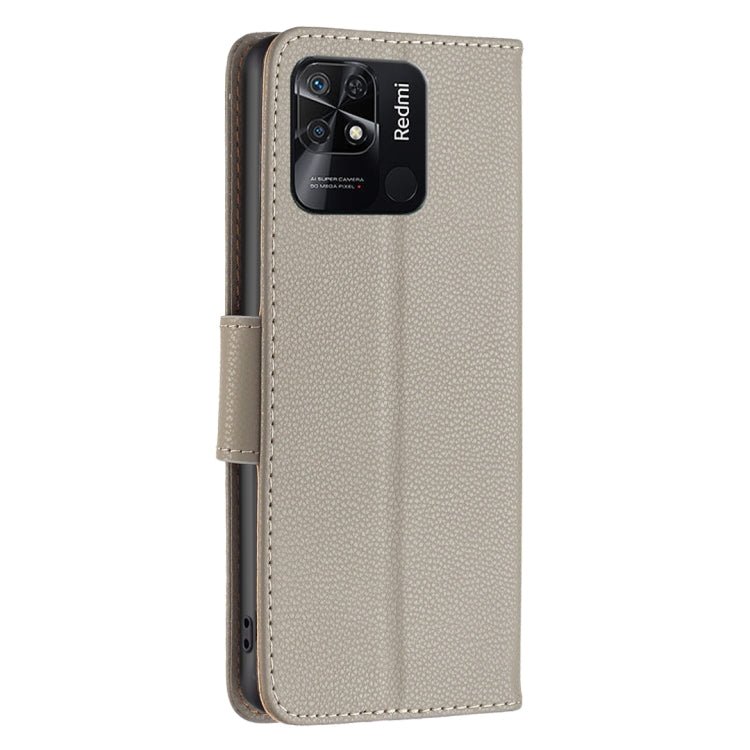 LAMBSKIN Knižkové puzdro pre Xiaomi Redmi 10C - sivé