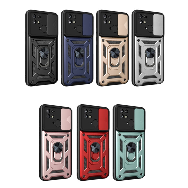 SLIDING ARMOR Tvrdený kryt pre Xiaomi Redmi 10C - čierny