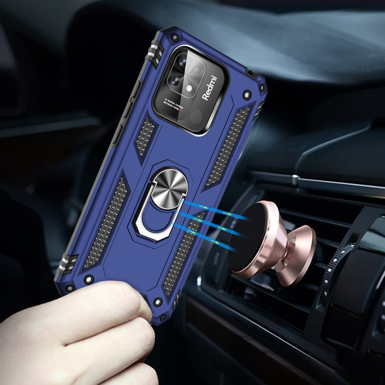 RING ARMOR Tvrdený kryt pre Xiaomi Redmi 10C - modrý