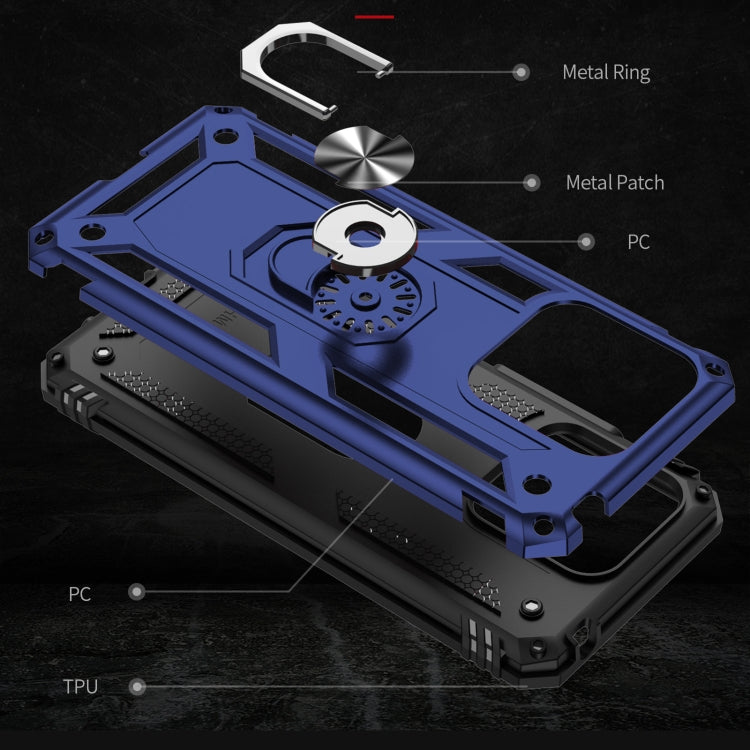 RING ARMOR Tvrdený kryt pre Xiaomi Redmi 10C - modrý